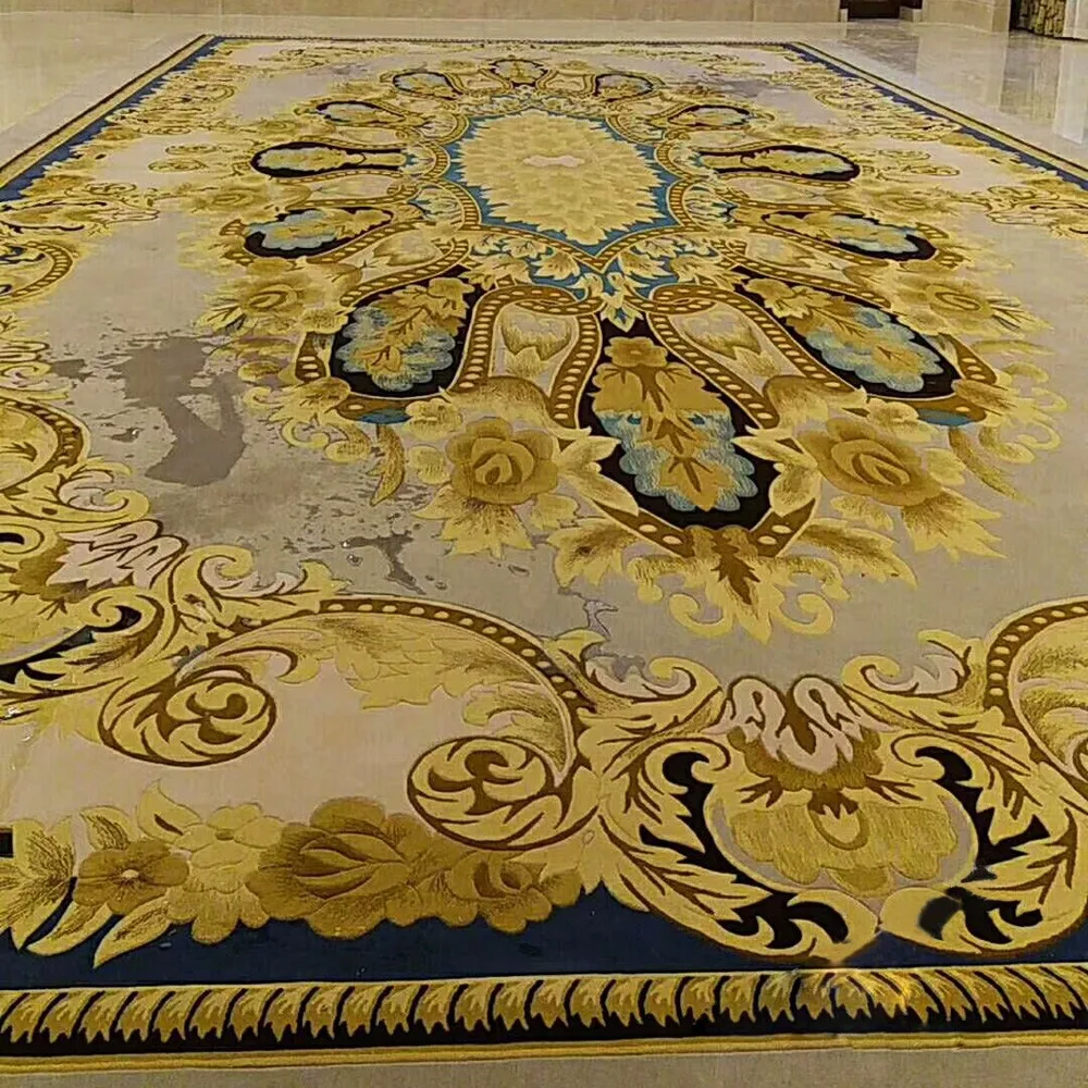 100 Silk 5 Star Hotel Carpet Handmade Persian Carpet Luxury Hand Tufted Rugs For Living Room