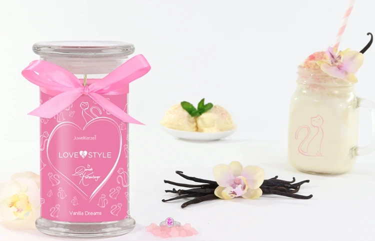 Elegant Jewelry Secret and Highly Scented Soy Candles in Glass Candle Holder