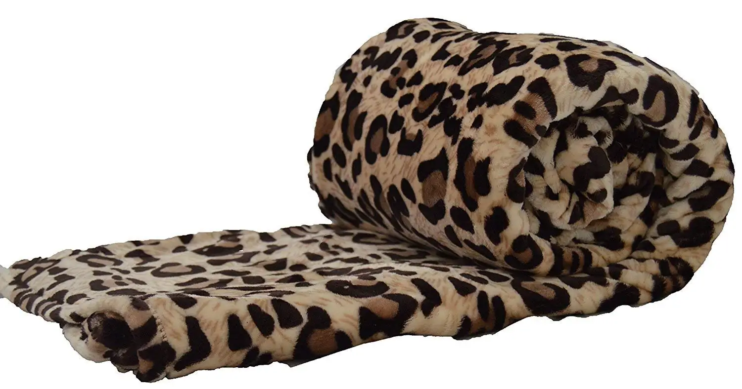 leopard fuzzy blanket