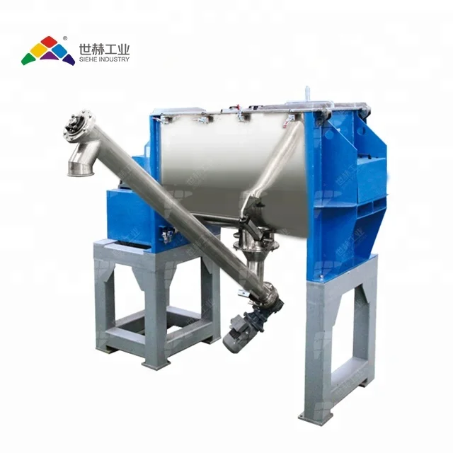 Industrial Powder Blending Machine Stainless Steel Horizontal Ribbon