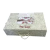 Durable Color Paper Gift Box with Rope Handle for Dinner Ware Package