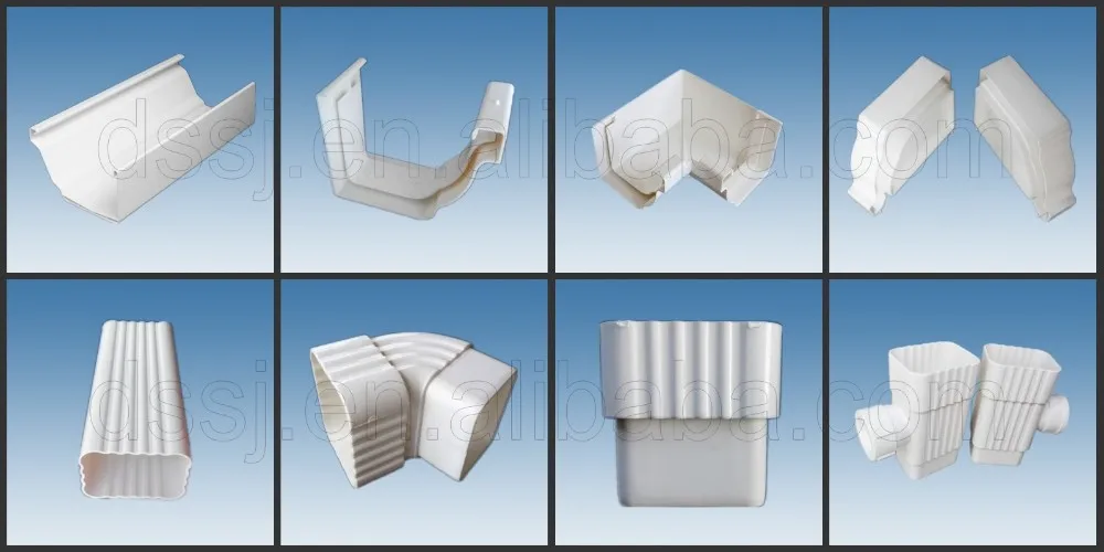 DS PVC Gutters - Durable 5.2 Inch Square and 7 Inch Drainage Solutions