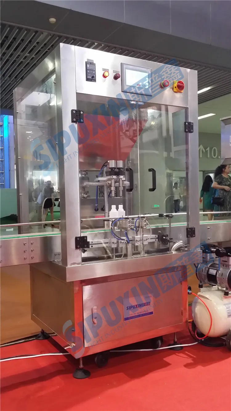 Two heads automatic filling machine