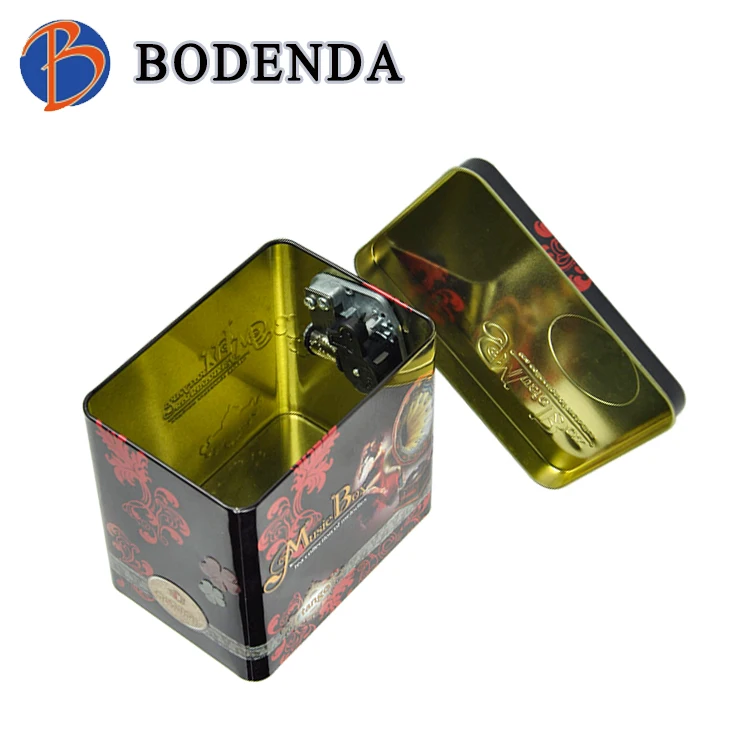 Promotional sale metal music tin box for gift