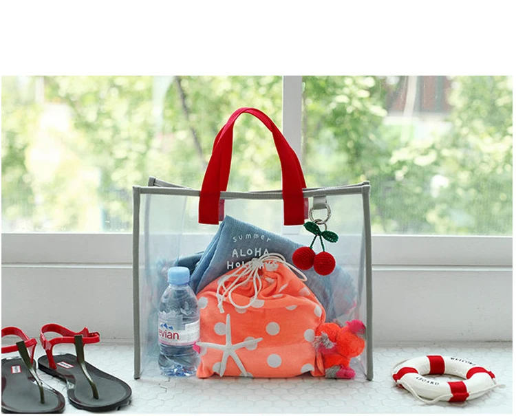 2017 New Summer Transpa Clear Pvc Travel Beach Bag Hand Carry 2017 New Summer Transpa Clear Pvc Travel Beach Bag Hand Carry Swimming Tote Ping Bags Mixed