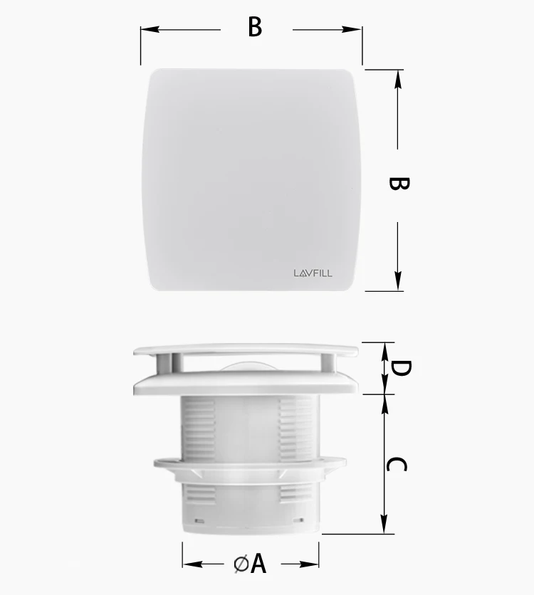 Ventilation Ceiling Exhaust Fan, 4inch, 110V, Electric - detail 4