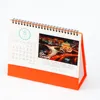 Premium quality custom design spiral bound wall printing planner calendar daily monthly full color 150 gsm A6 offset art glossy