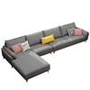 Designed Morden Fabric Sofa Couch Nordic Style Simple L Shape Home Furniture Living Room Latex Sofa