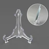Fashion Design Cheap High Quality Clear Stand Holder Acrylic Plate Display 120mm Mini Easel Stand Holders For Home Supplies