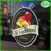 self adhesive removable round vinyl windows printed