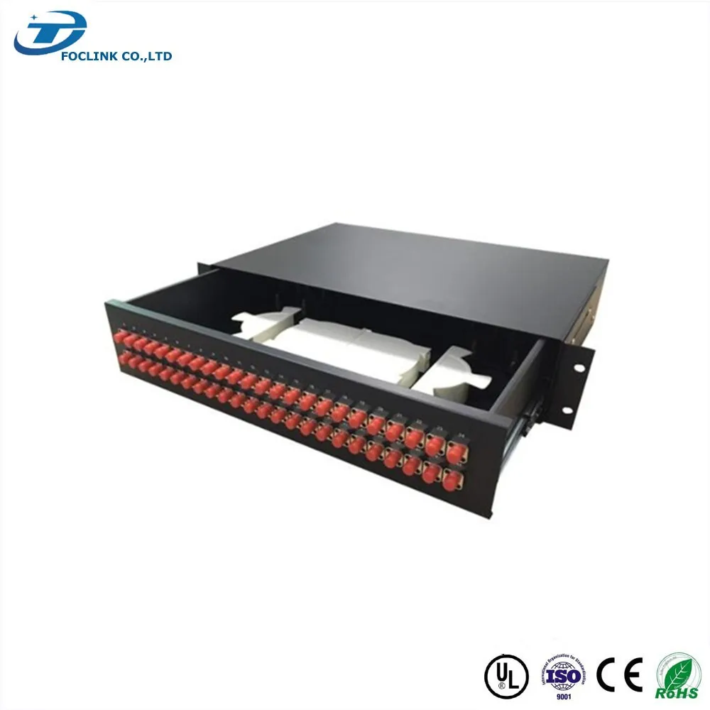 high density 2 6 8 12 24 48 core sc apc type indoor fiber patch panel