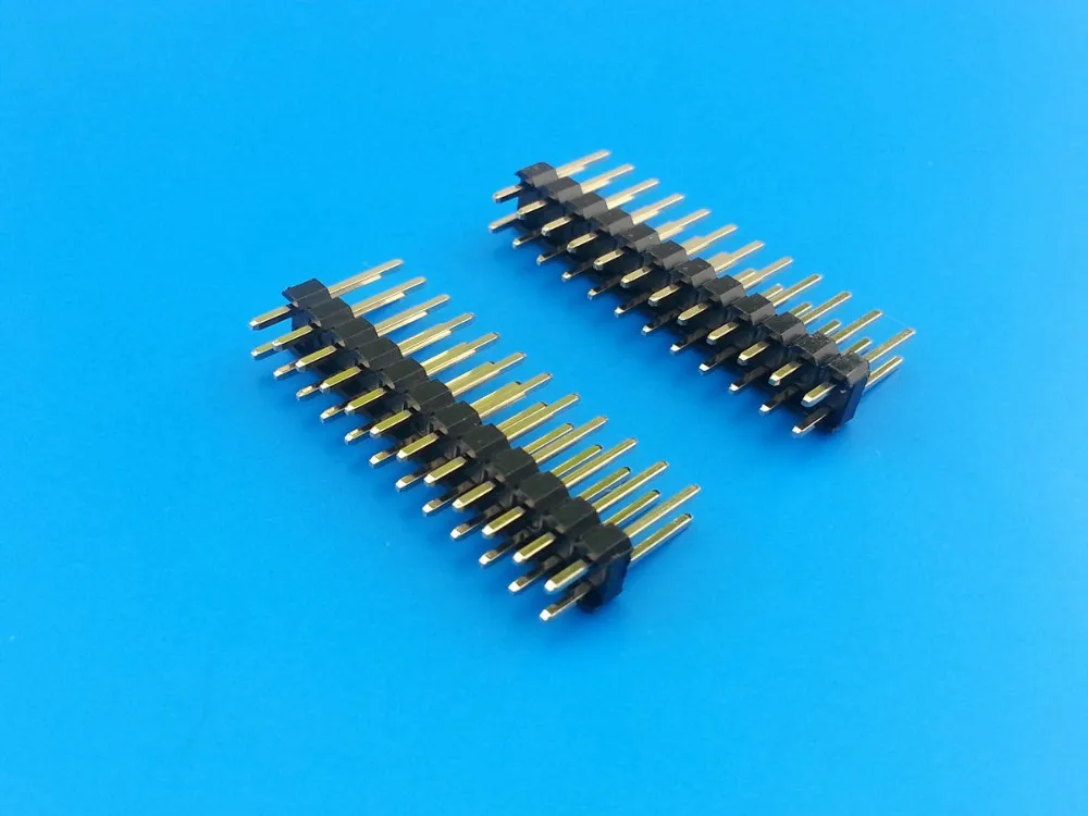 双排 1.27毫米 smd 插针 h = 1.0/1.5/1.6/2.0/2.5毫米