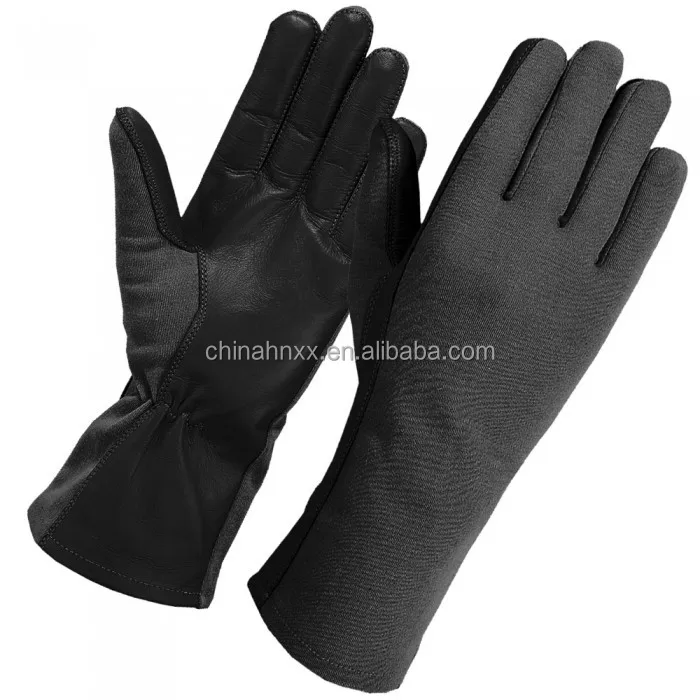 Nomex Pilot Tactical Flyer Flight Firefighter Gloves Black,Green