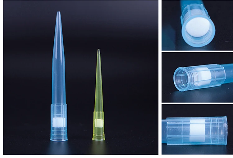 10ul 200ul 1000ul 1 Ml 5 Ml 10 Ml Filter Biru Kuning Plastik Sekali