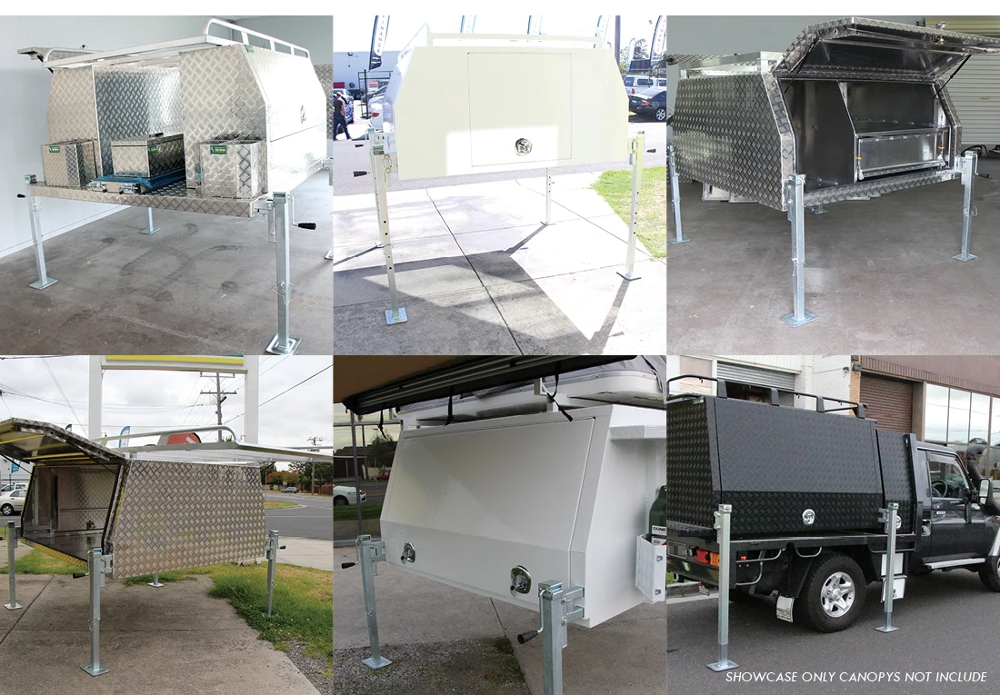 4 Adjustable heavy duty trailer jack legs for ute canopy