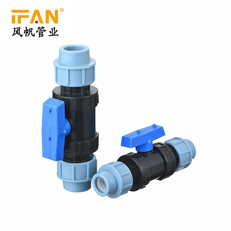 PP COMPRESSION FITTING BALL VALVE