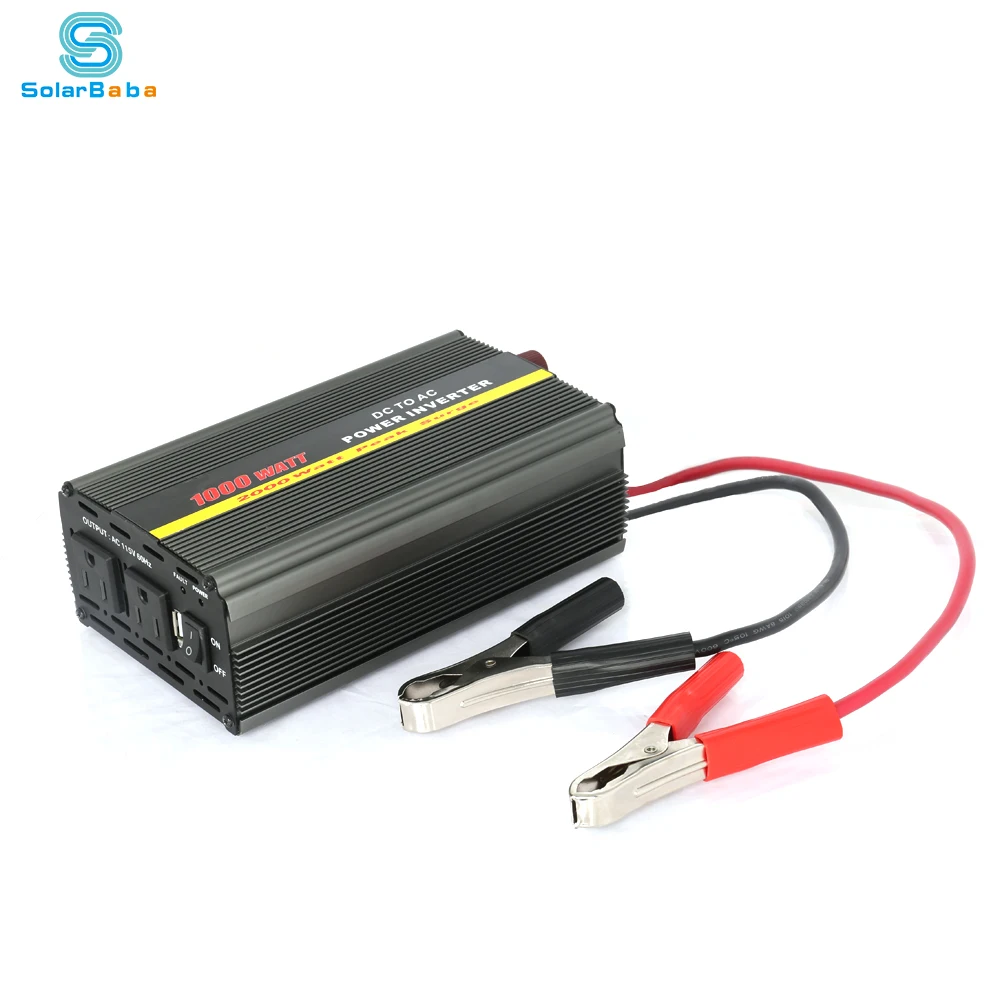 Real power factory dc ac 12v 24v 48v 110v 120v 220v 230v 240v modified sine wave car power inverter 1000w