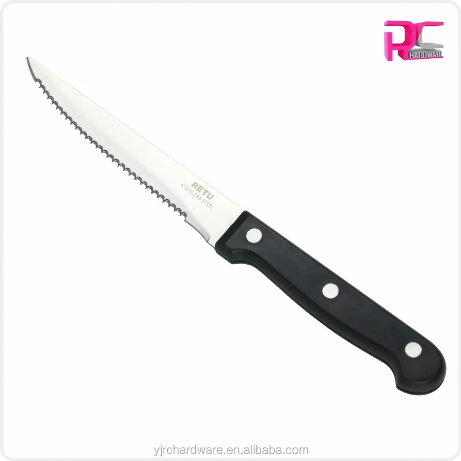 Promotional 5 Inch Plastic Handle Steak Knife With Coarse Teeth Buy
