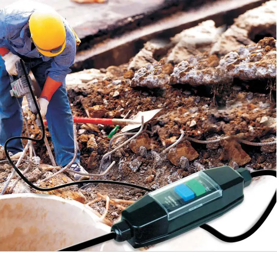 Outdoor Waterproof In Line Portable Residual Current Devices / Prcd