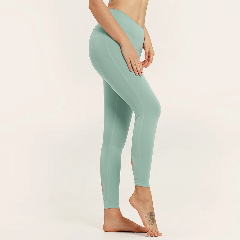 Women Yoga Wear Sets Green Over Heels Yoga Set Seamless - Buy Over ...
