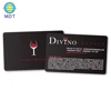 Free sample etching rose gold metal card with low price