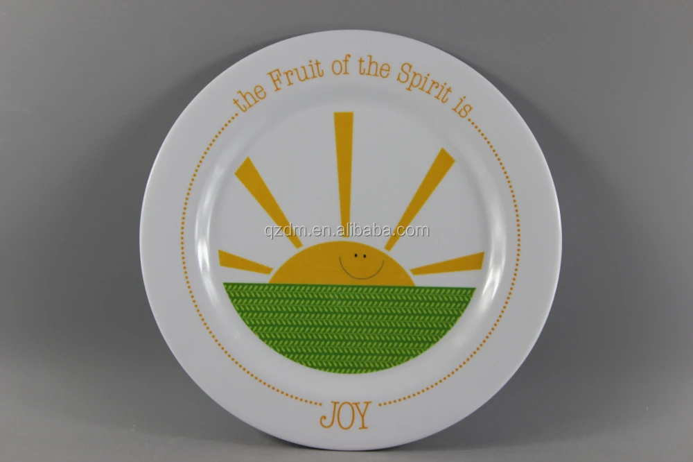 Cute Printing Melamine Plates And Dishes For USA(100% Melamine)