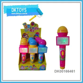 Cute Microphone Dispenser Candy Toy With Music Light - Buy Dispenser ...