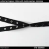 Hot selling metal brass snap button cotton tape button snap tape