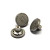 designer alloy matted nickel simple fashion jeans button