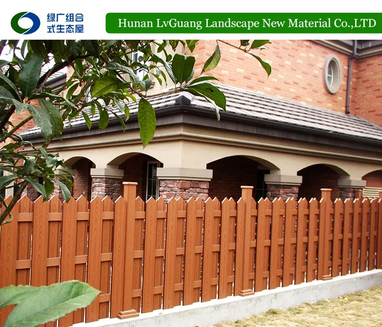 Outdoor decorative wpc small fences for gardens home decor