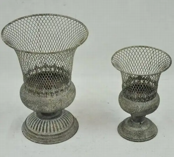Wire Plant Stand Metal Basket Flower Planter Pot Yard Garden Art ... Wire Plant Stand Metal Basket Flower Planter Pot Yard Garden Art ...