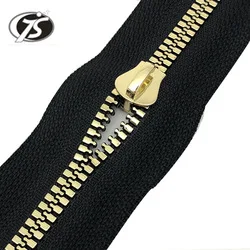 golden-brass zipper