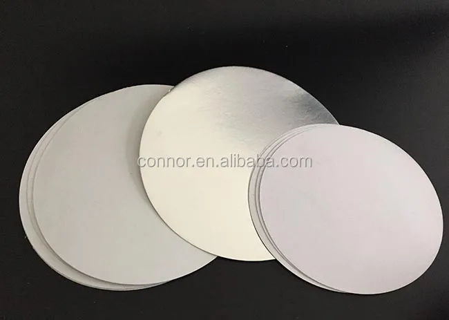 Paper Laminated Cardboard Lids For Aluminum Foil Container,Round Food ...