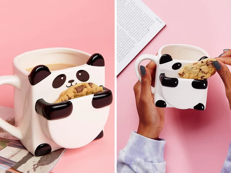 Oem Personalized Tazas Ceramic Monster Face Tea Coffee Milk Mug Cup