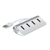 Rocketek promotion high quality portable Aluminum mini 4 port 2.0 usb hub with lowest price