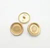 Exquisite Round Logo Hand-stitched Buttons Custom Metal Buttons For Garment Accessories