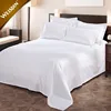 White hotel 100% cotton bedding set flat sheets latest new bed sheet designs
