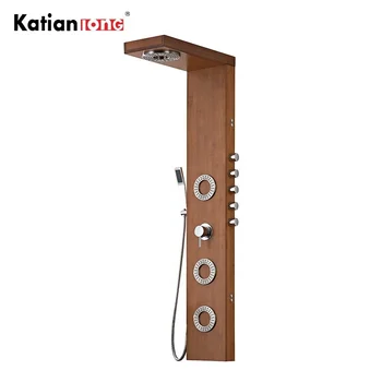 Pl0261 Bathroom Faucet Bath Hydro Mage Bamboo Shower Panel Bathroom Faucet Bath Hydro Mage