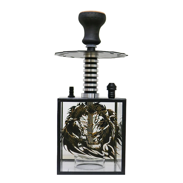 Wholesale Hot Selling Smoke Hookah Stainless Steel Led Hookah Nargile