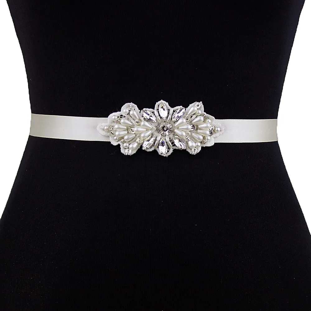 Popular Pearl Flower Small Applique Bridal Belt,Fancy Lace Applique ...