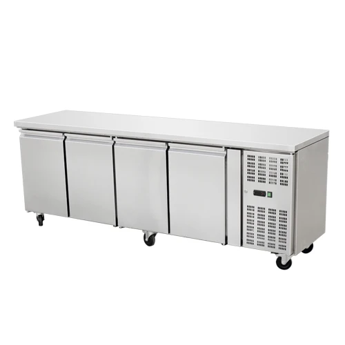 
3 door stainless steel Restaurant Commercial Kitchen counter chiller 