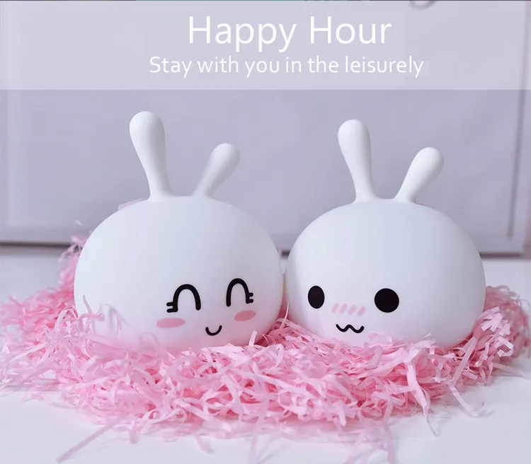 Download Color Changeable Rechargeable Led Silicone Rabbit Bunny Light/night Light - Buy Bunny Light ...