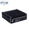 2018 cheap NUC mini pc Intel Celeron J3060 Dual Core Fanless industrial Desktop with 2 HD 2 INTEL LAN support AES-NI