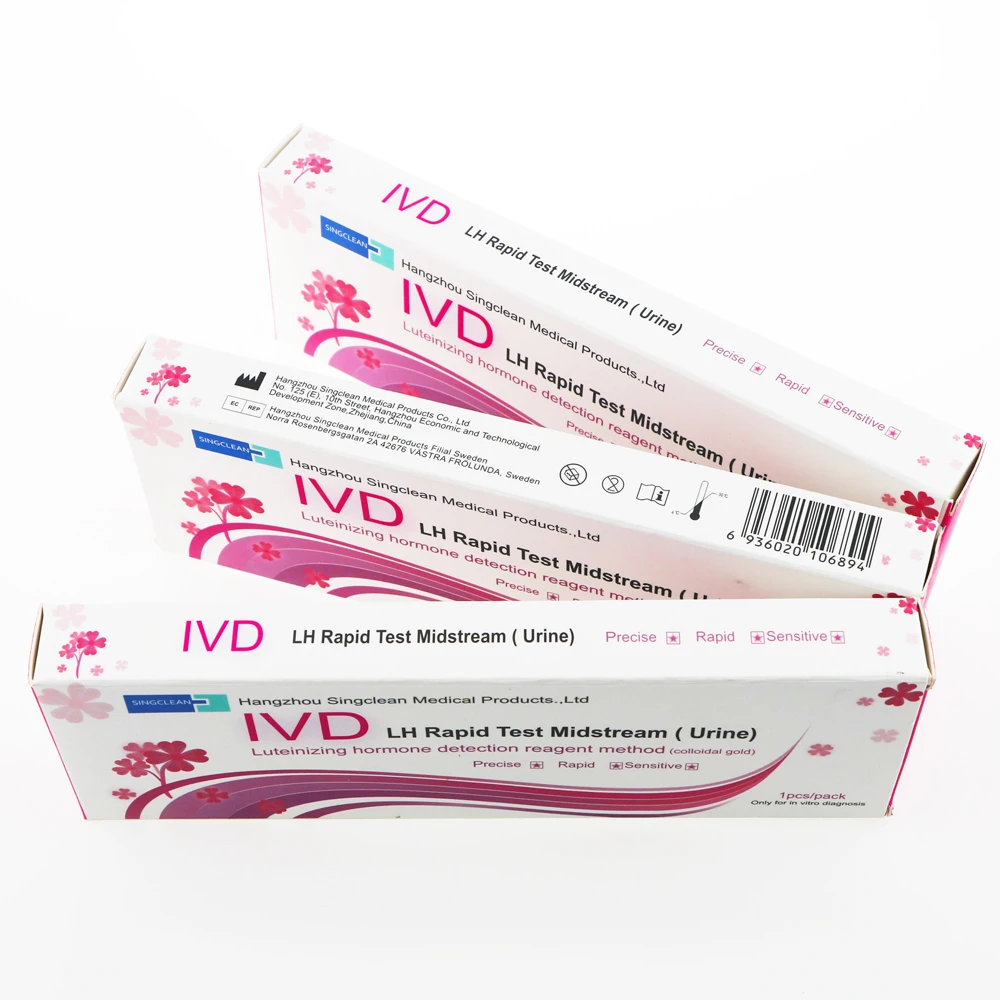 CE0123 Approved Singclean Medical Supplies LH Ovulation Testing Strips