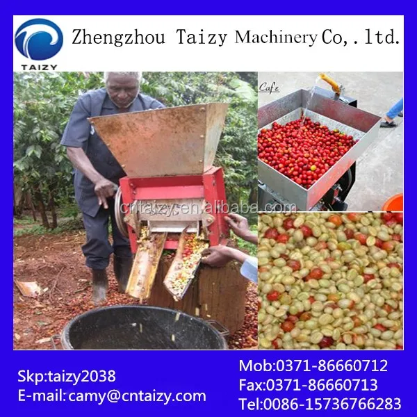 Green Fresh Coffee Processing Equipment Coffee Bean Huller Peeling