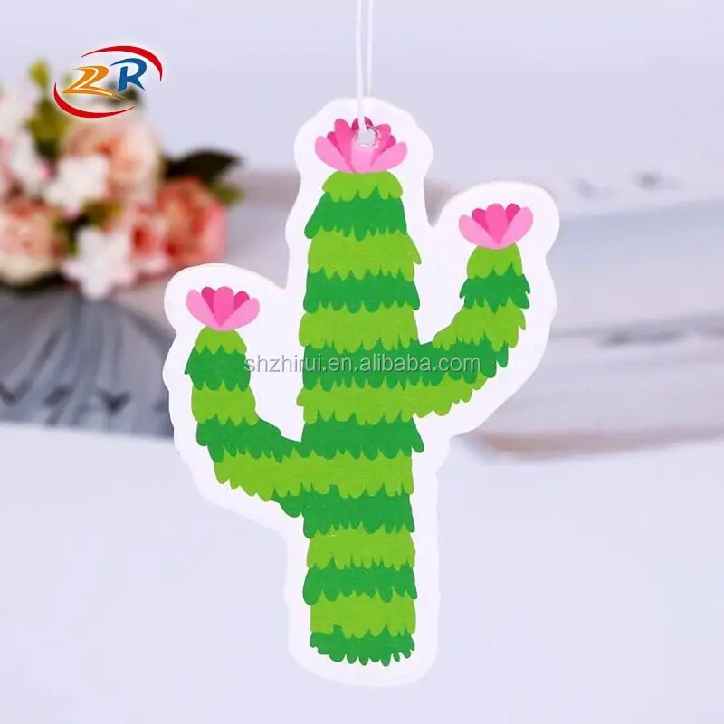 Ecofriendly Absorbent Paper Hanging Auto Air Freshener Car Custom Air