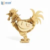OEM & ODM eco-friendly 3D rooster animal intelligence toys paper cardboard puzzle