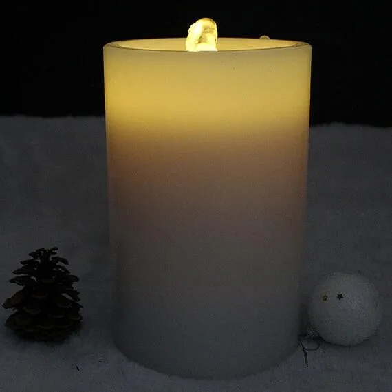 Real Wax Flameless Led Ceramic Water Filter Candle Buy Ceramic Water