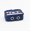 Soft PVC Camera design Music Sharer splitter 1 to 2 Audio 2 jacks headphone splitter with big size Advertisement LOgo