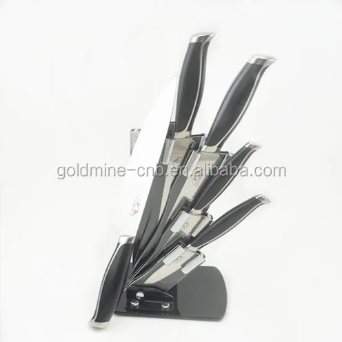 knife glass piece block knives kitchen